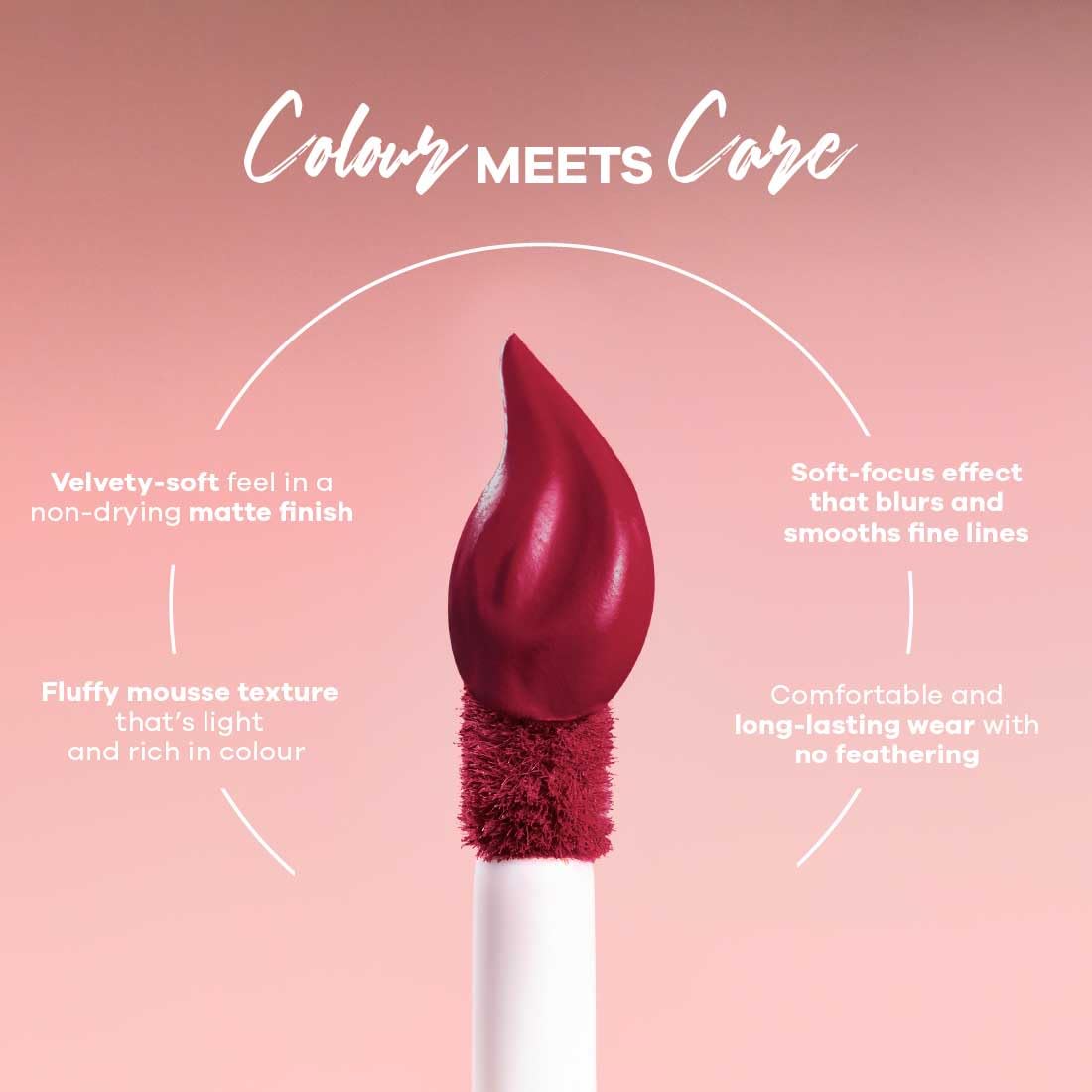 Earth Rhythm Lip Nectar Matte Liquid Lipstick, Weightless, Never Drying, No Mineral Oil 5g - Berry – view 6
