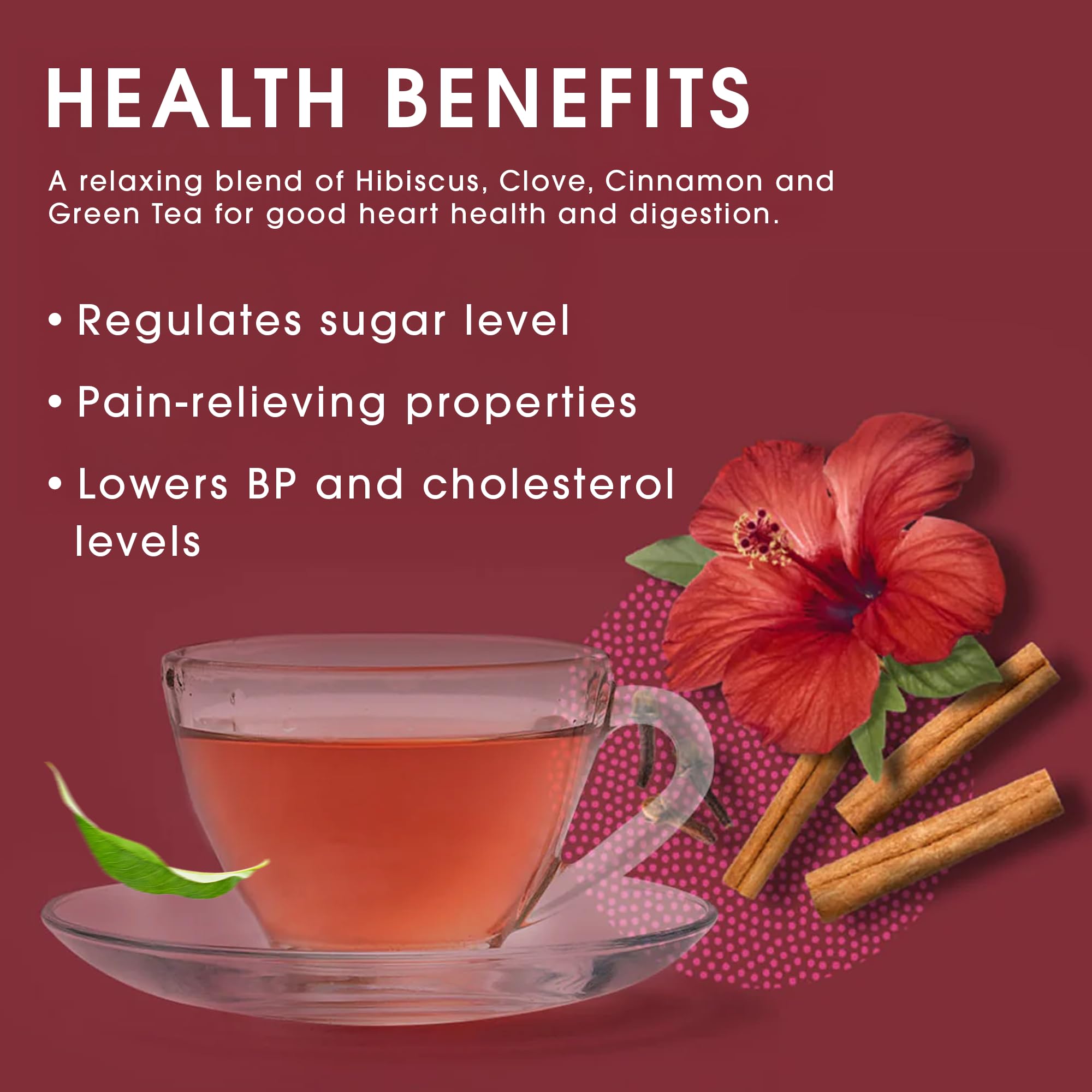 Teabox Hibiscus Cinnamon Clove Green Tea – view 3