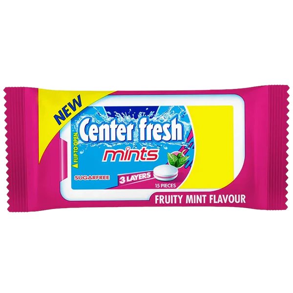 Perfetti Van Melle Center Fresh fruity mint sugarfree mint pack
