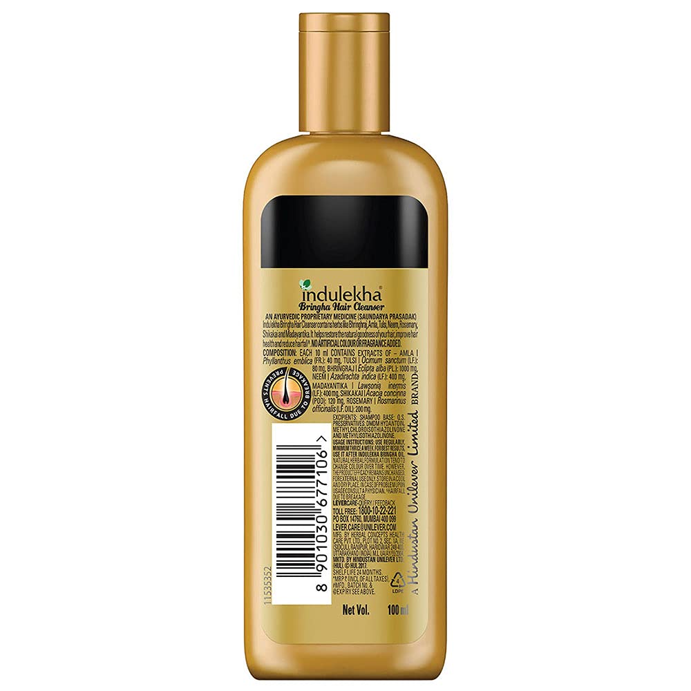 Indulekha Bringha Shampoo, Proprietary Ayurvedic Medicine for Hair Fall, 100ml – view 2