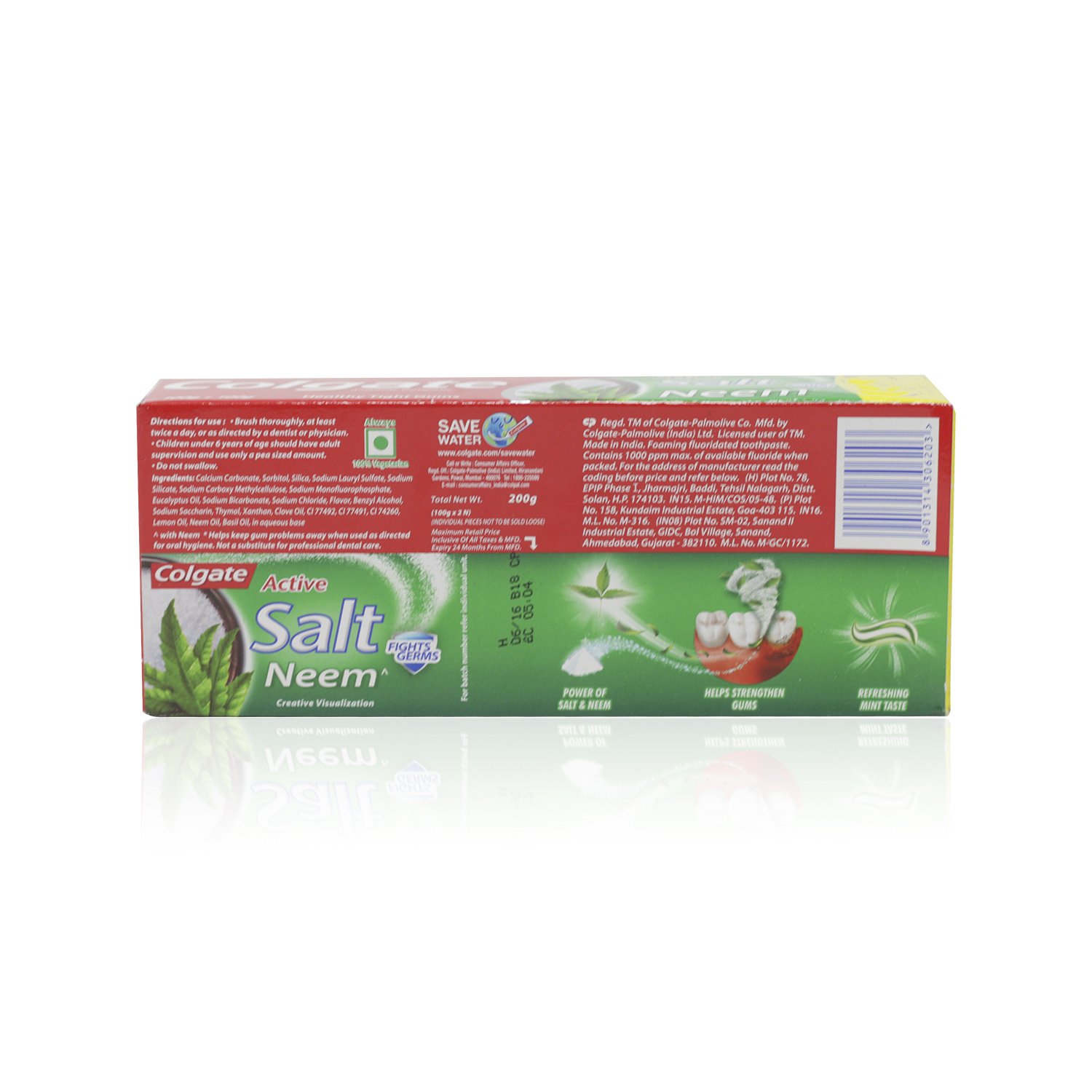 Colgate Toothpaste - Neem Active Salt, 2x100g Box – view 2