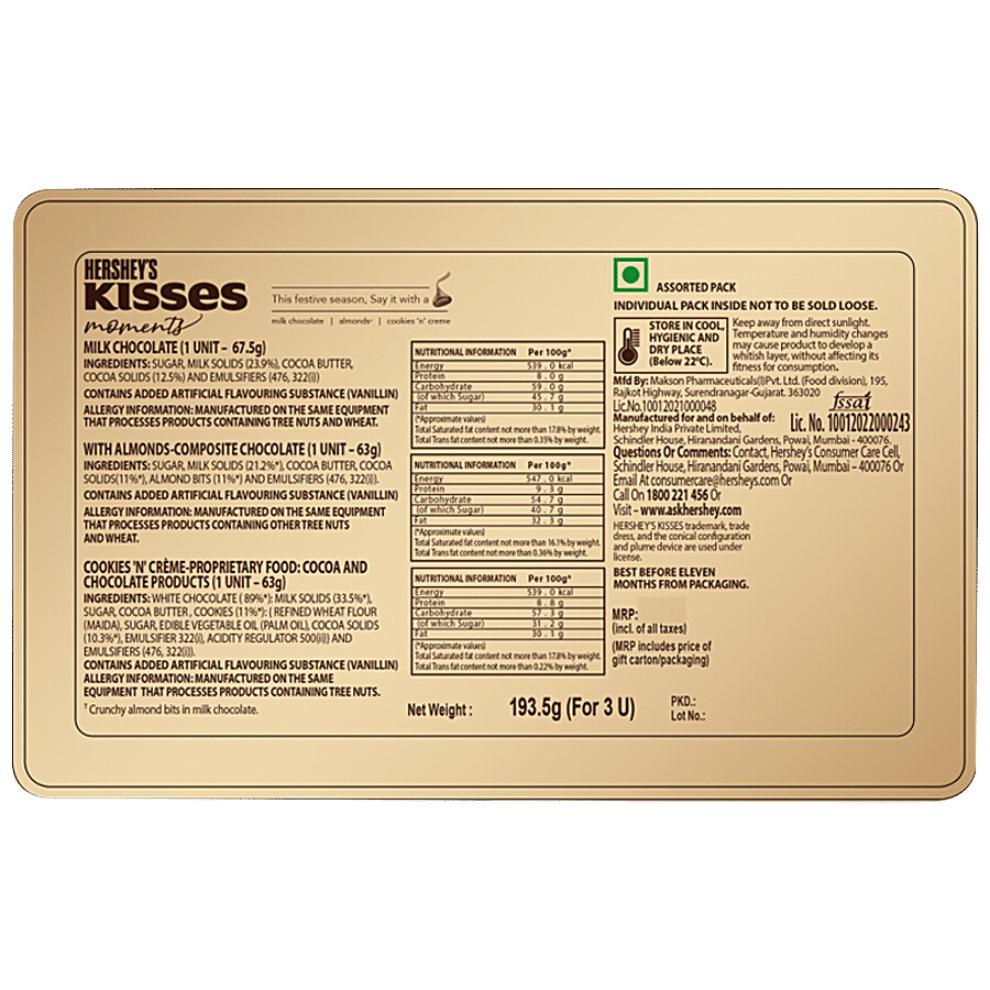 Hershey's Kisses - Moments, Chocolate Gift Pack 193.5 g – view 2