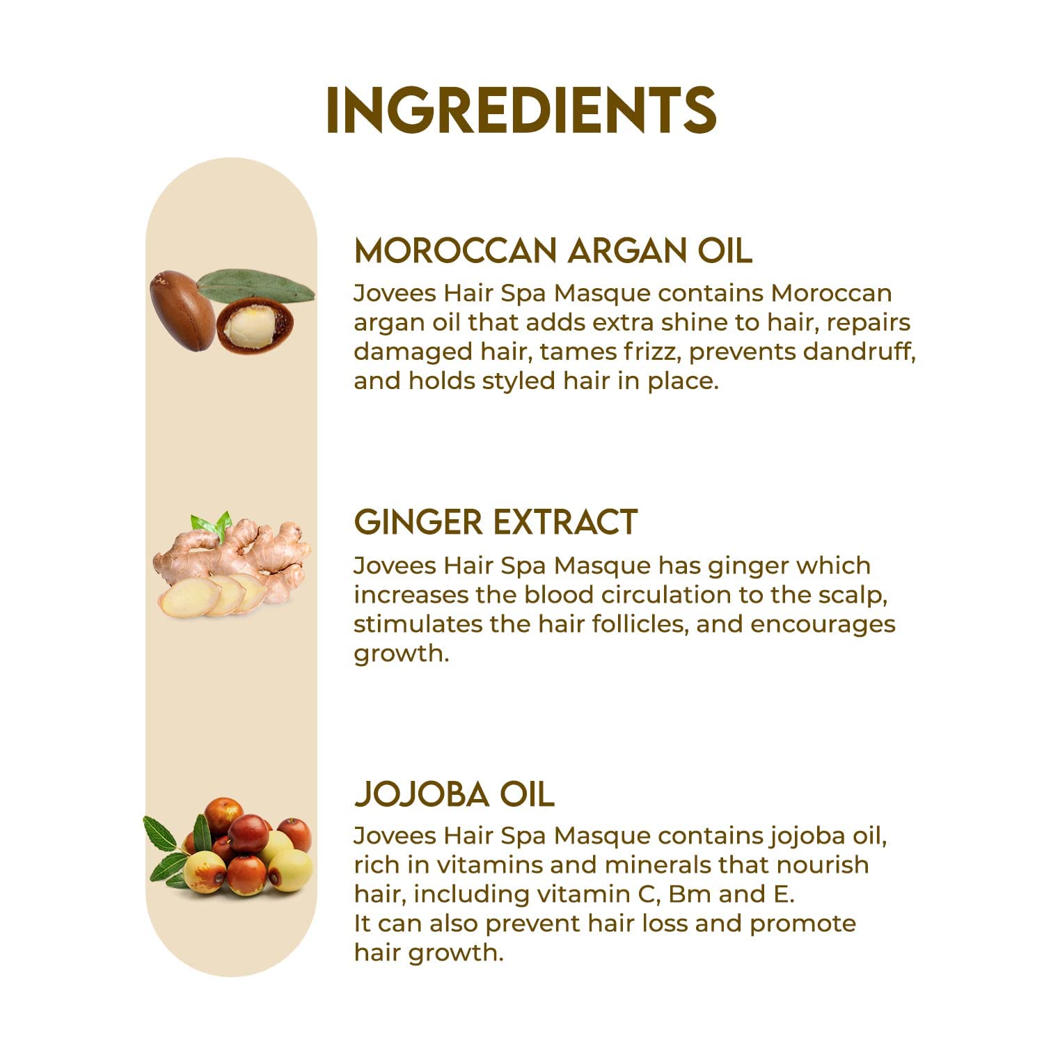 Jovees Herbal Argan Oil Hair Spa Mask for Dry and Fizzy Hair – view 4