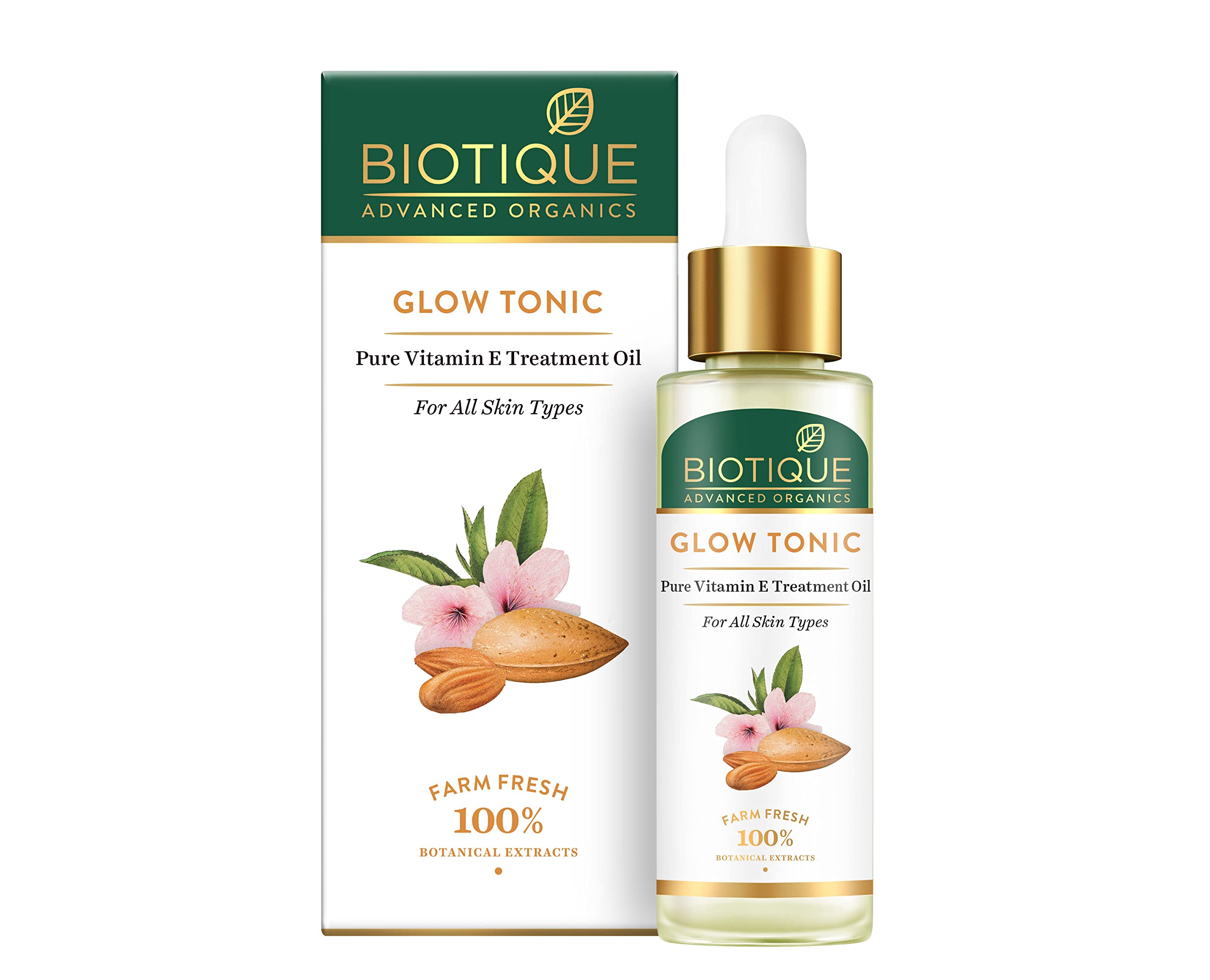 Biotique Advanced Organics vitamin E face oil 30 ml bottle