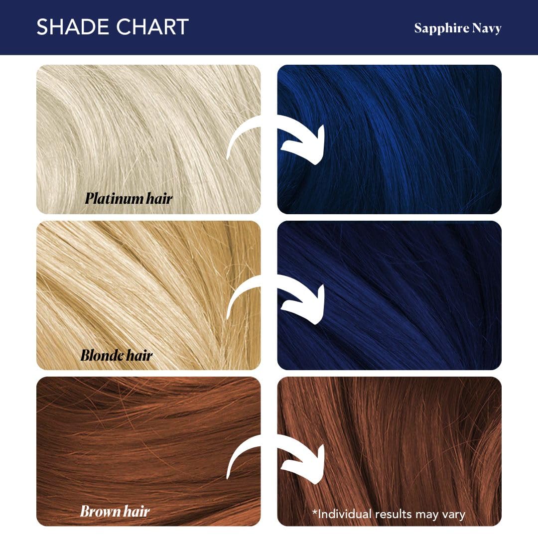 Paradyes Semi-permanent Sapphire Navy DIY Conditioner Based Hair Colour 120 gm and Lighten Up! Bleach Pack 30 Vol. for all Hair Types – view 7