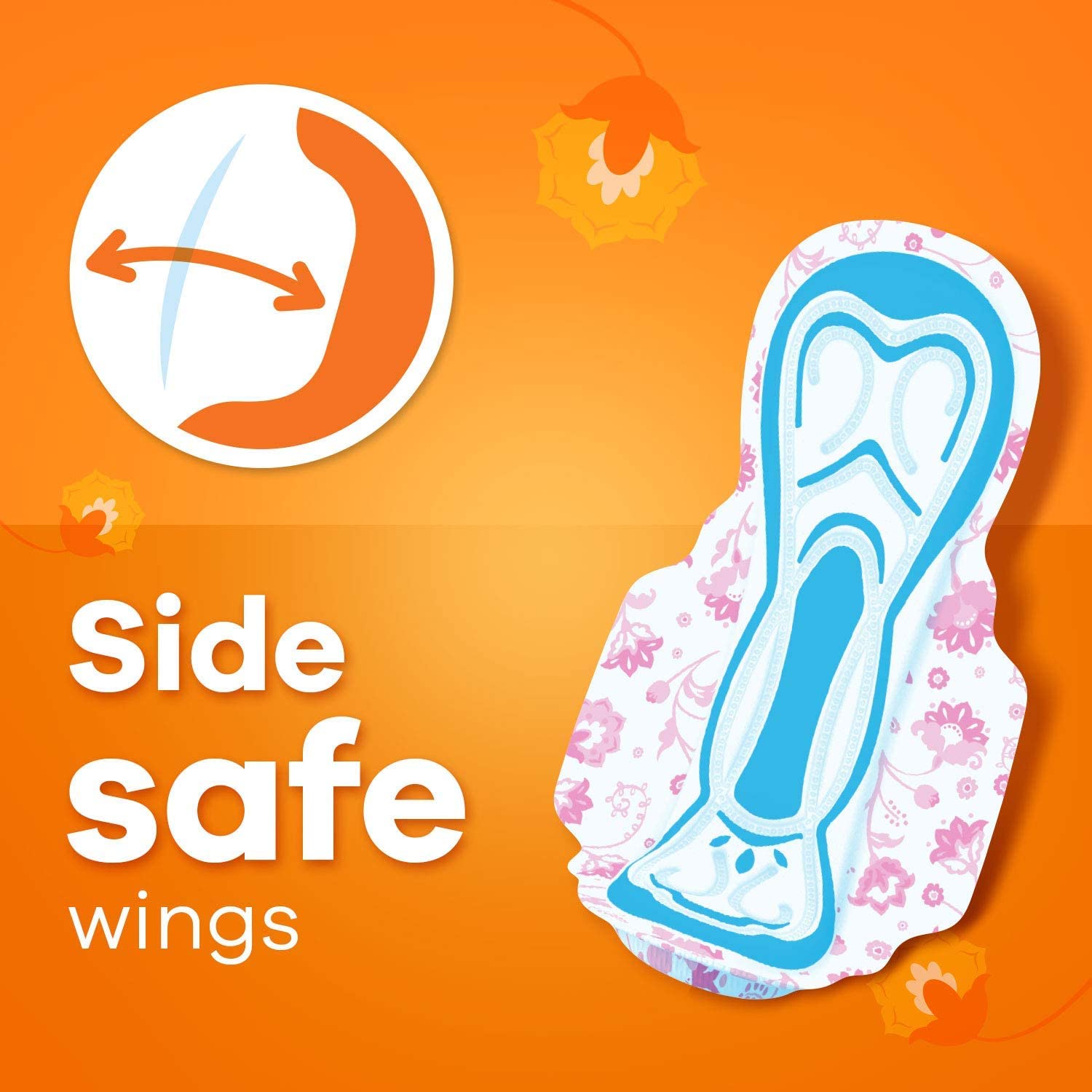 Whisper Choice Sanitary Pads with Wings for Women, XL, 40s Napkins – view 6