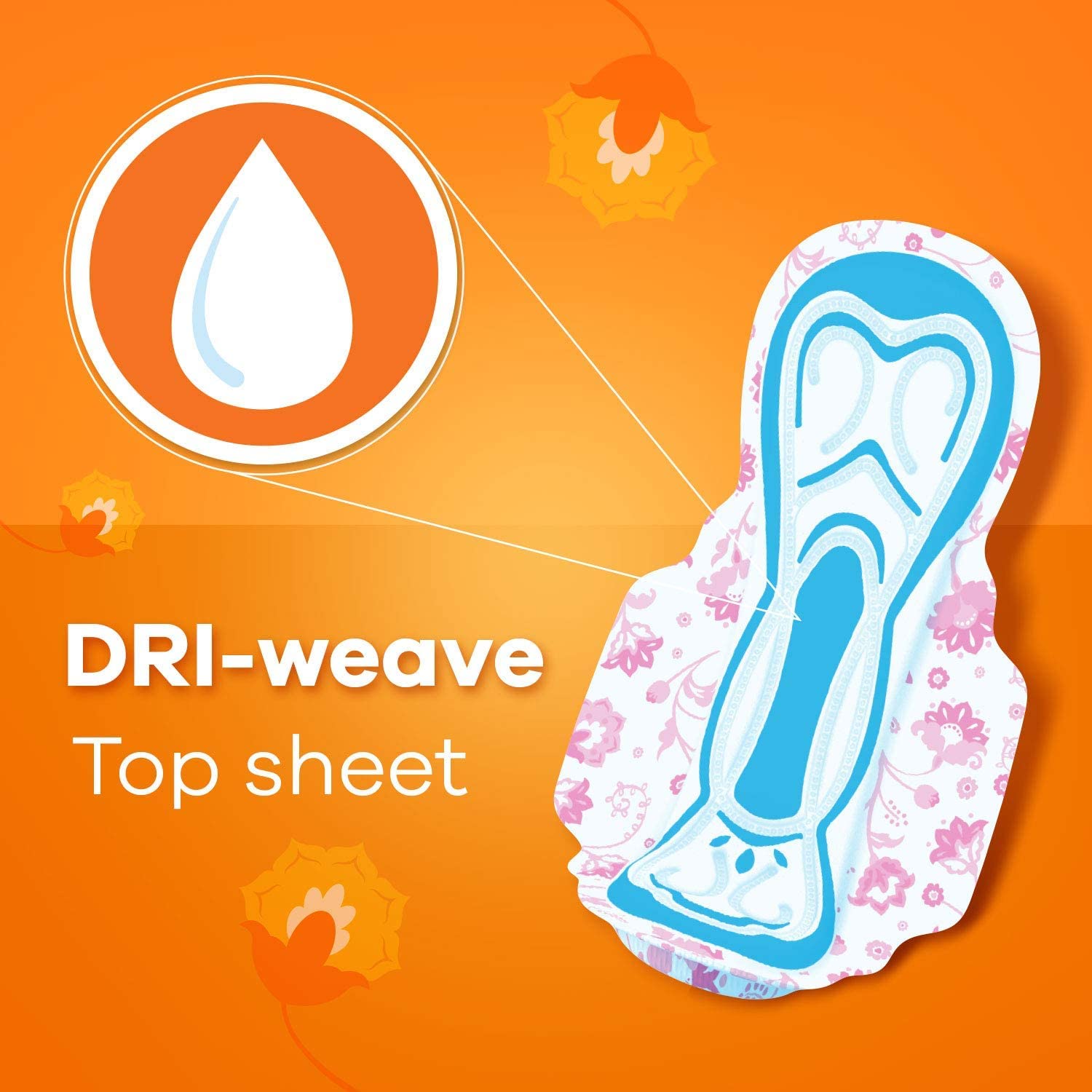 Whisper Choice Sanitary Pads with Wings for Women, XL, 40s Napkins – view 7