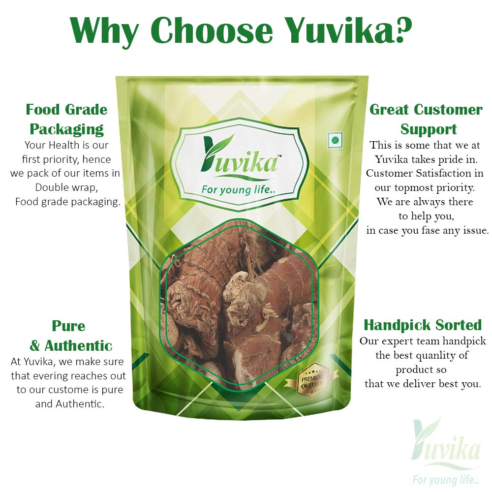 YUVIKA Kulanjan - Kulinjan - Paan Jadd - Alpinia Galanga Wild - Siamese Ginger - Thai Ginger (100 Grams) – view 3
