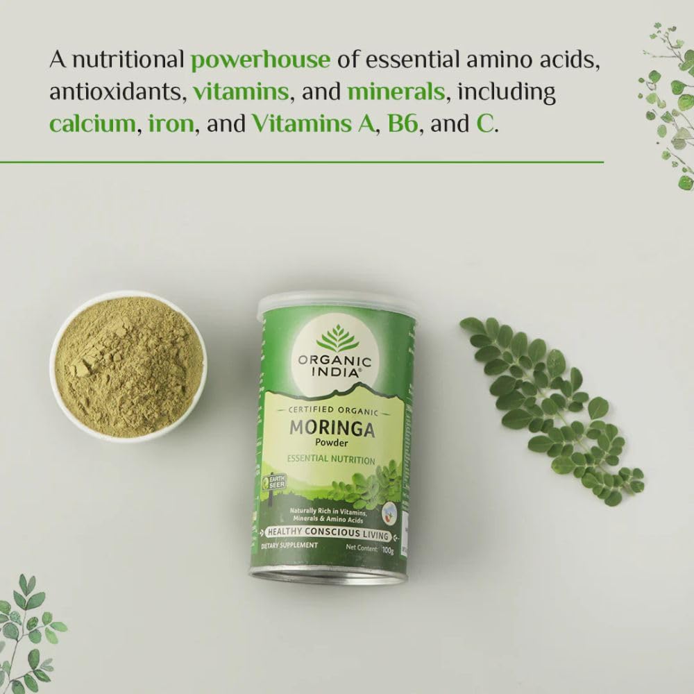 Organic India Moringa Powder 100gm Pack of 2 – view 6