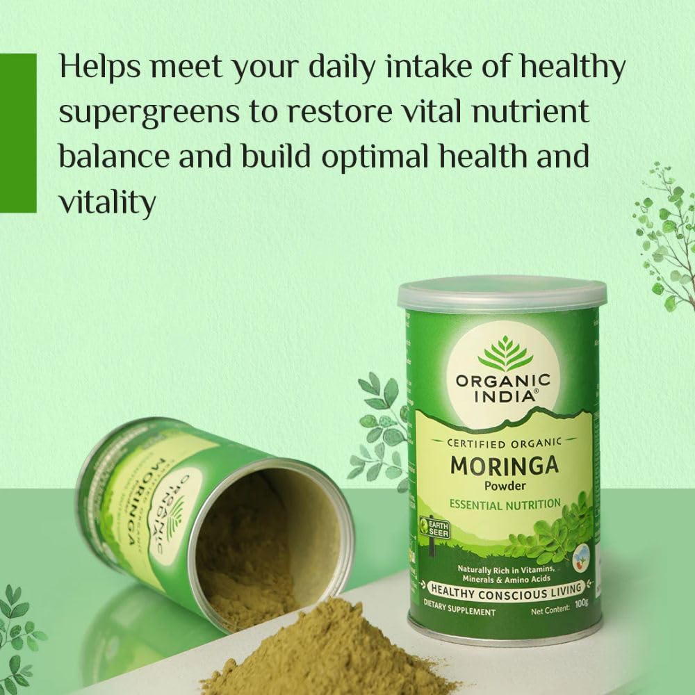 Organic India Moringa Powder 100gm Pack of 2 – view 8
