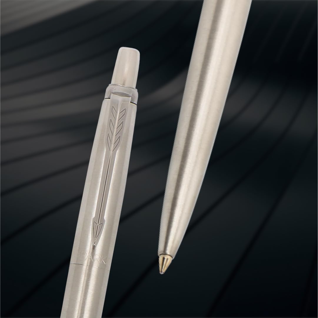 Parker Moments Jotter Steel Chrome Trim Ball Pen (Silver) – view 2