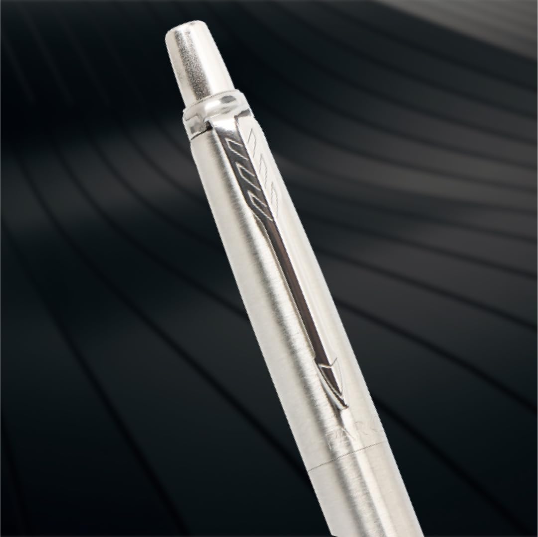 Parker Moments Jotter Steel Chrome Trim Ball Pen (Silver) – view 3