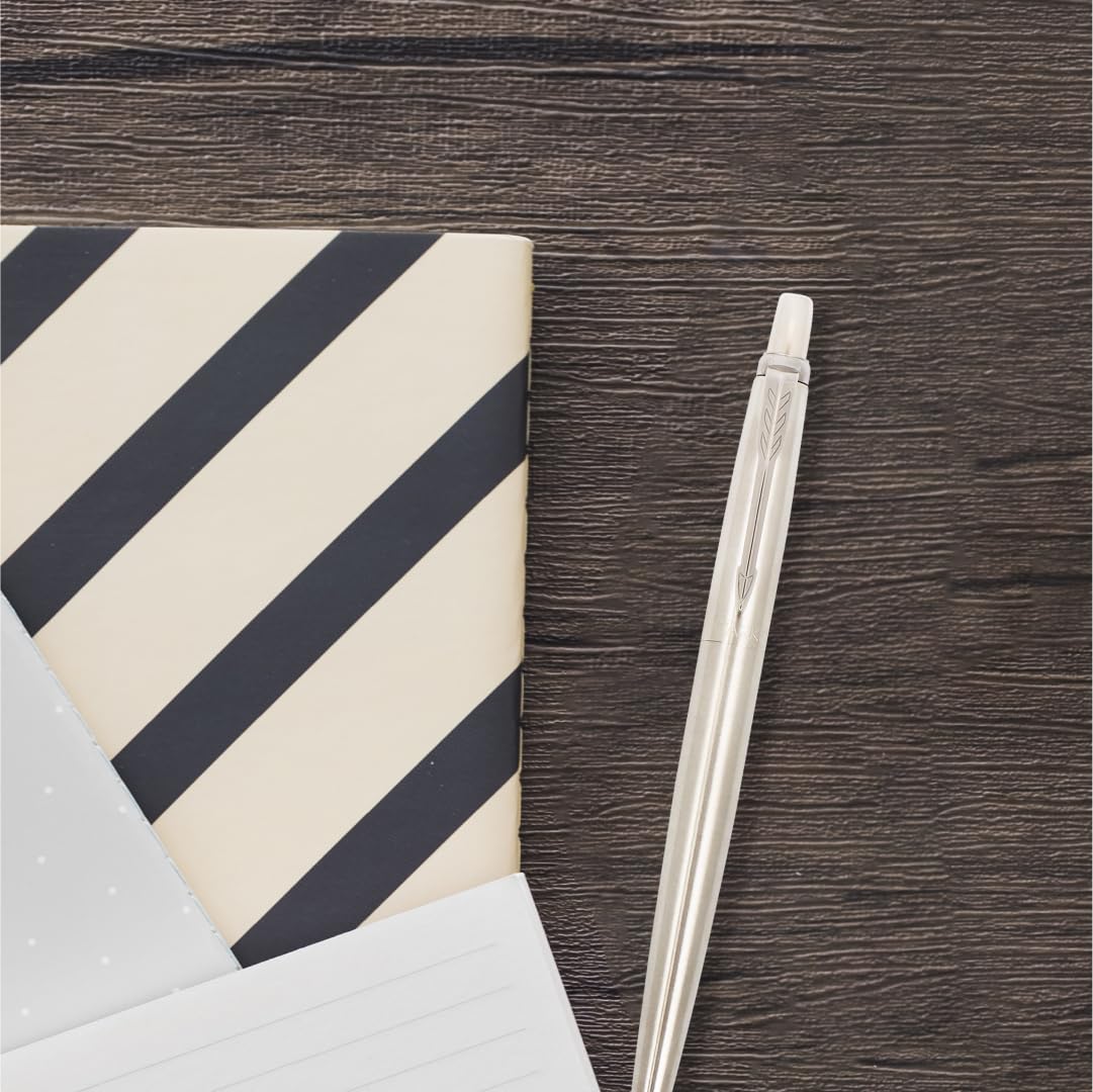 Parker Moments Jotter Steel Chrome Trim Ball Pen (Silver) – view 5