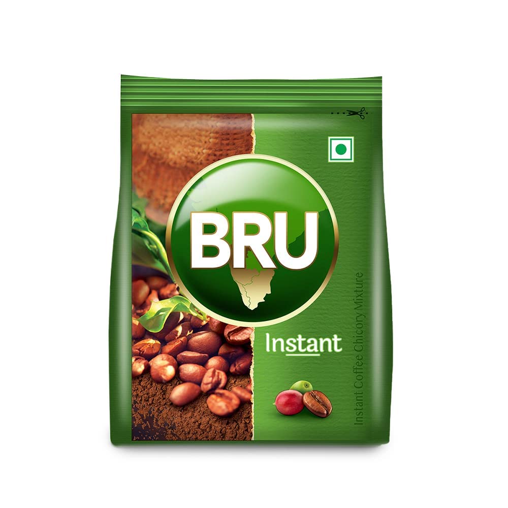 Bru Instant | Aromatic Coffee From South Indian Plantations | Premium Blend of Robusta & Arabica Beans 100g Bag