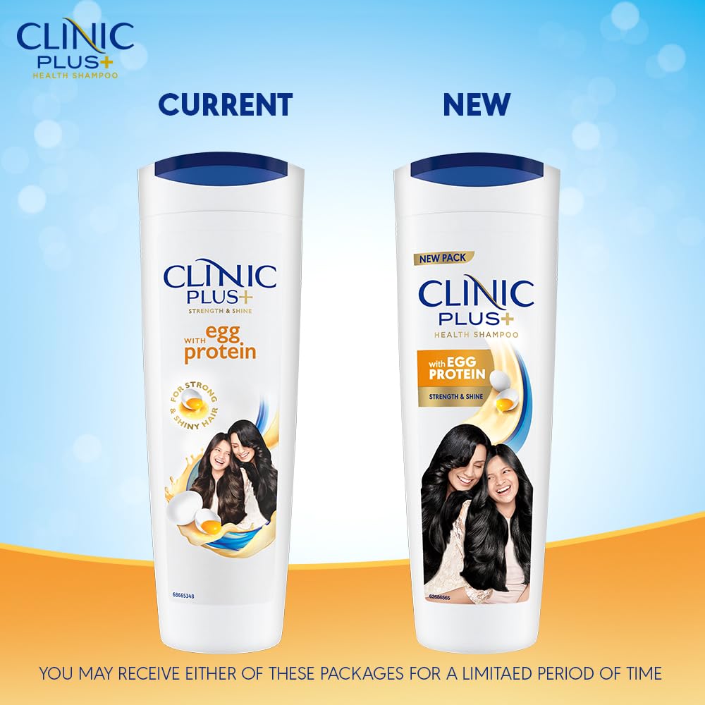 Clinic Plus Strength & Shine Shampoo with Egg Protein for Strength, Shine and Smoothness, 175 ml – view 3