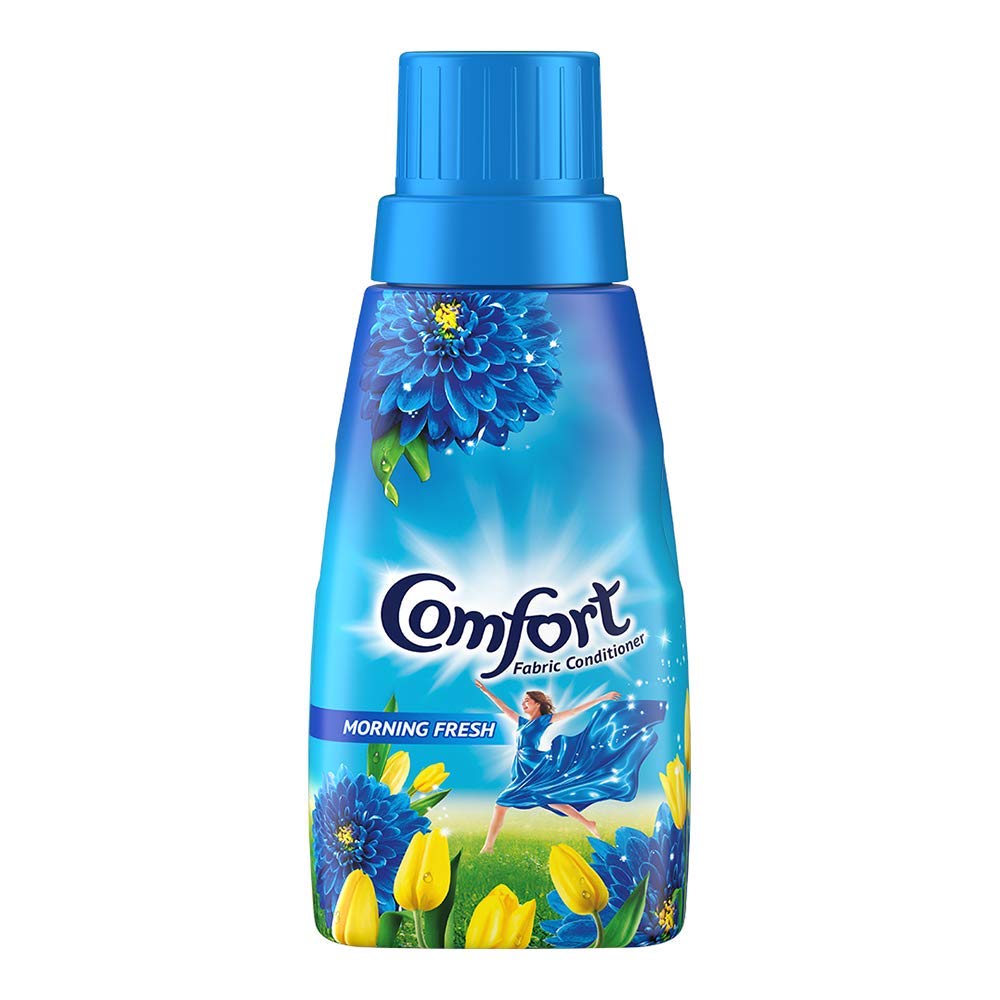 Comfort After Wash Morning Fresh Fabric Conditioner (Fabric Softener) - For Softness, Shine And Long Lasting Freshness, 210 Ml, Liquid – view 3