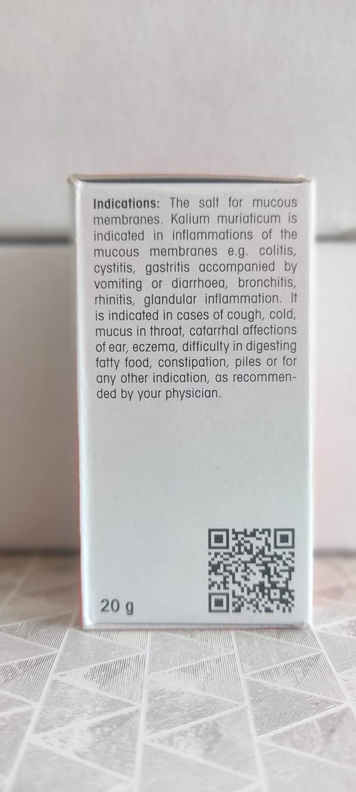 Dr Reckeweg Kali muriaticum 6x 20 gm Pack of 3 – view 4