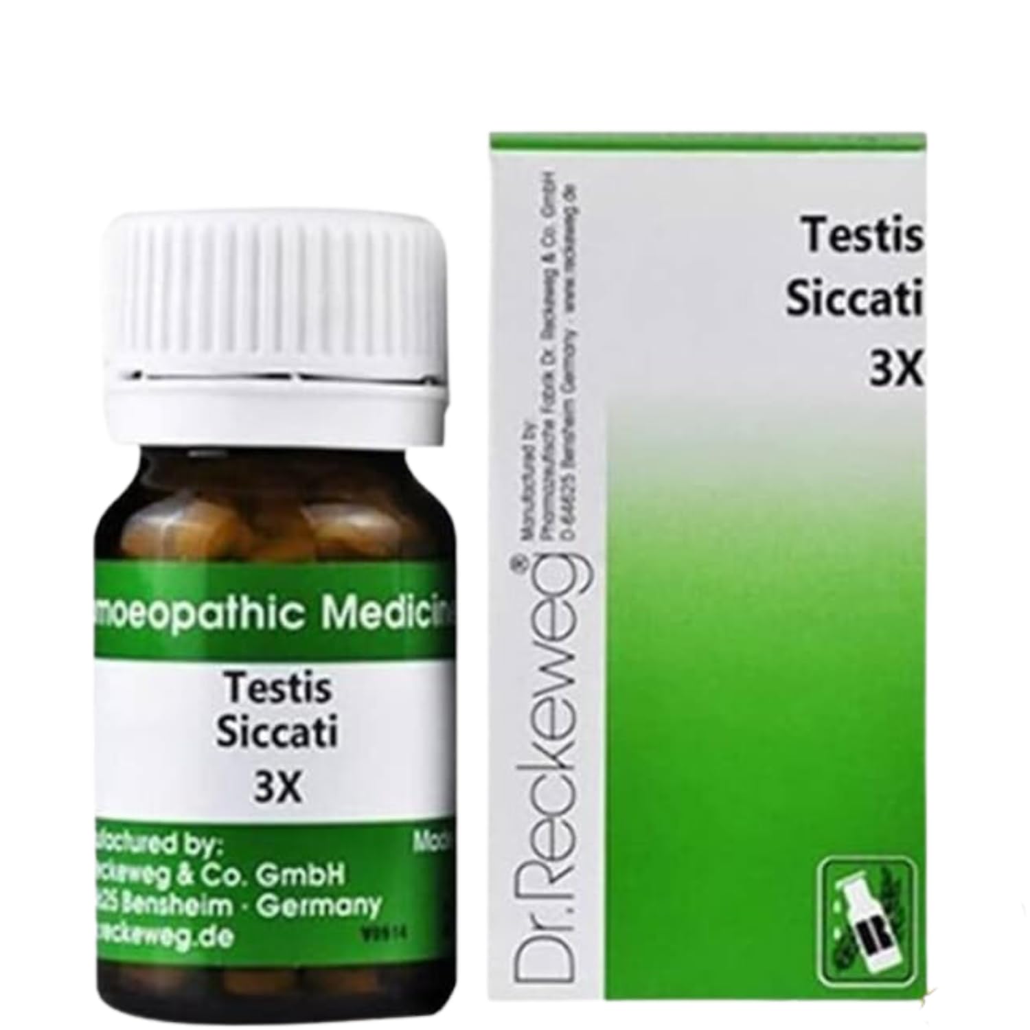 Dr. Reckeweg Testes Siccati 3x tablets in compact bottle pack