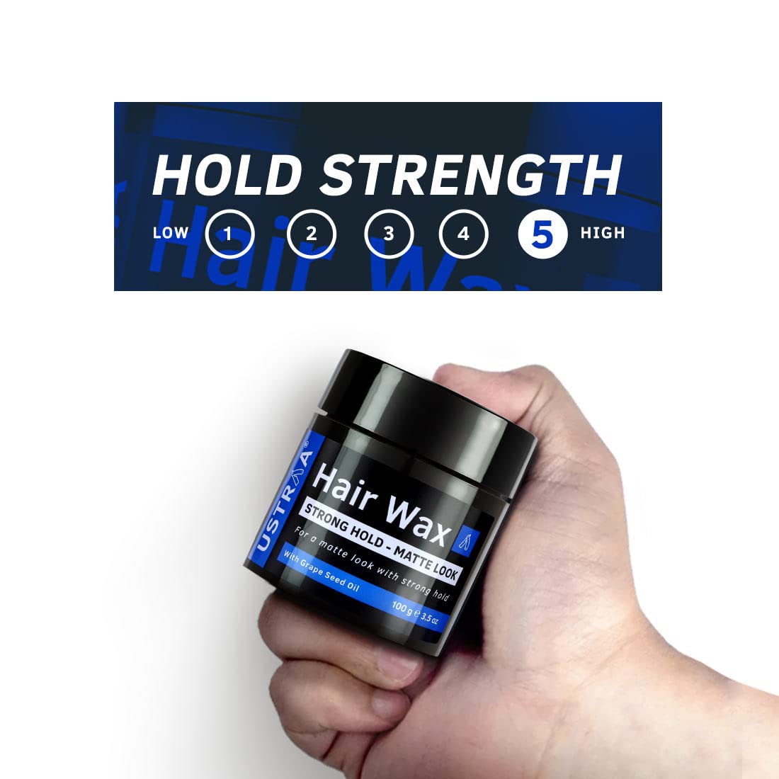 Ustraa Strong Hold Hair Wax - Matte Look 100g – view 6