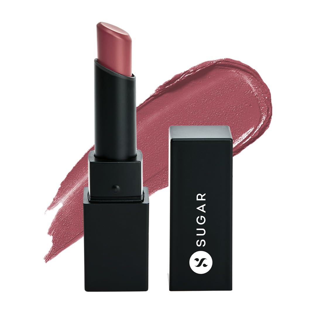 Rose mauve matte lipstick tube from SUGAR Cosmetics shade 13