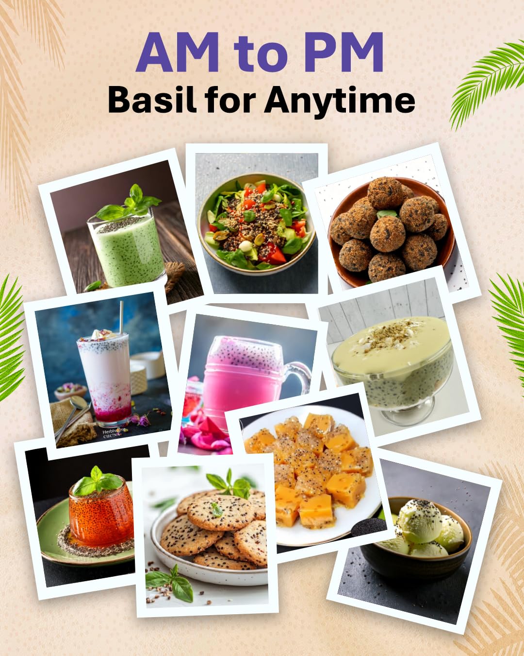 True Elements Basil Seeds 500g - Sabja Seeds – view 7