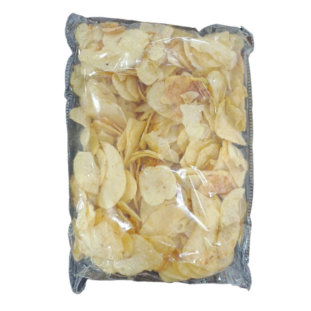 Navaratri Fasting Speical Aloo wayfers made from Finest thin sliced potatoes and deep fried blended with Salt rock perfect for fasting, Crunchy and tasty ( 250 gm ) – view 2