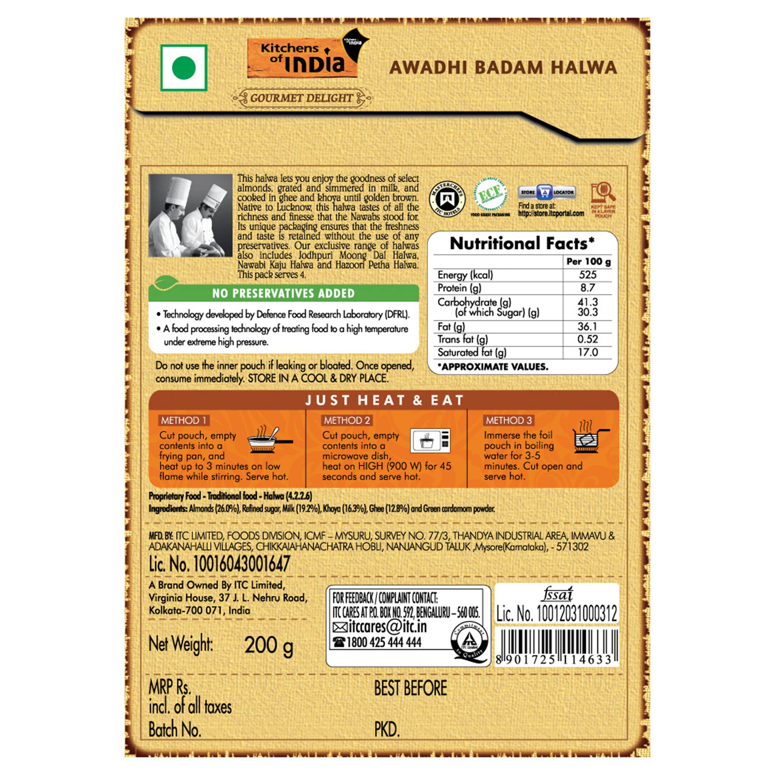 Kitchens of India Ready to Eat Badam Halwa, 200g – view 2