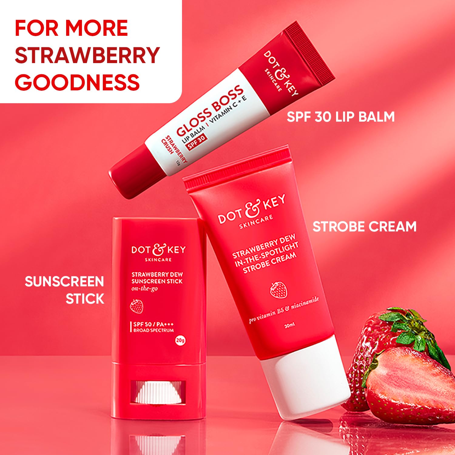 Dot & Key Strawberry Dew Strobe Cream for Face Combo (Pack of 2, 30ml each) – view 7