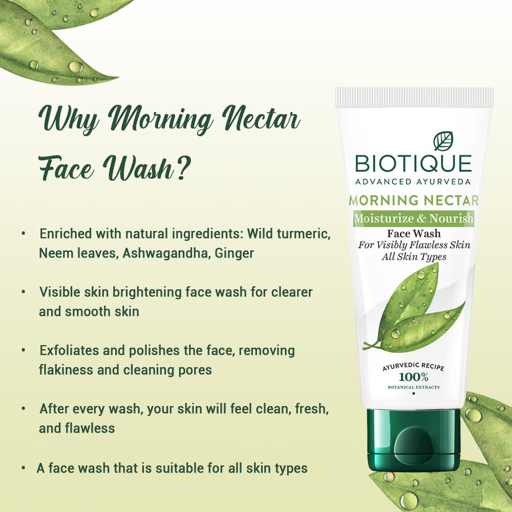 Biotique Morning Nectar Moisturize & Nourish Face Wash – view 5
