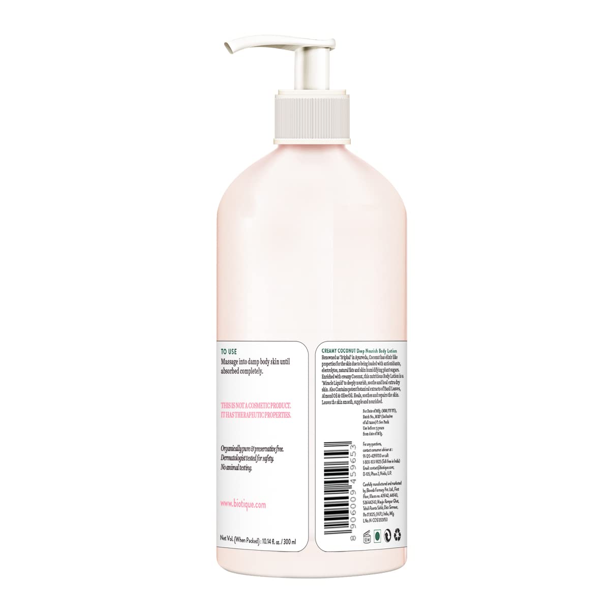 Biotique Creamy Coconut Deep Nourish Body lotion For Extra Dry Skin – view 2