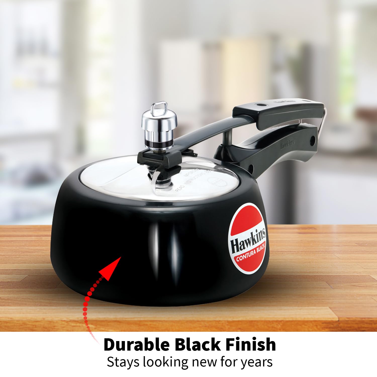 Hawkins Contura Black 1.5 litre Pressure Cooker – view 6