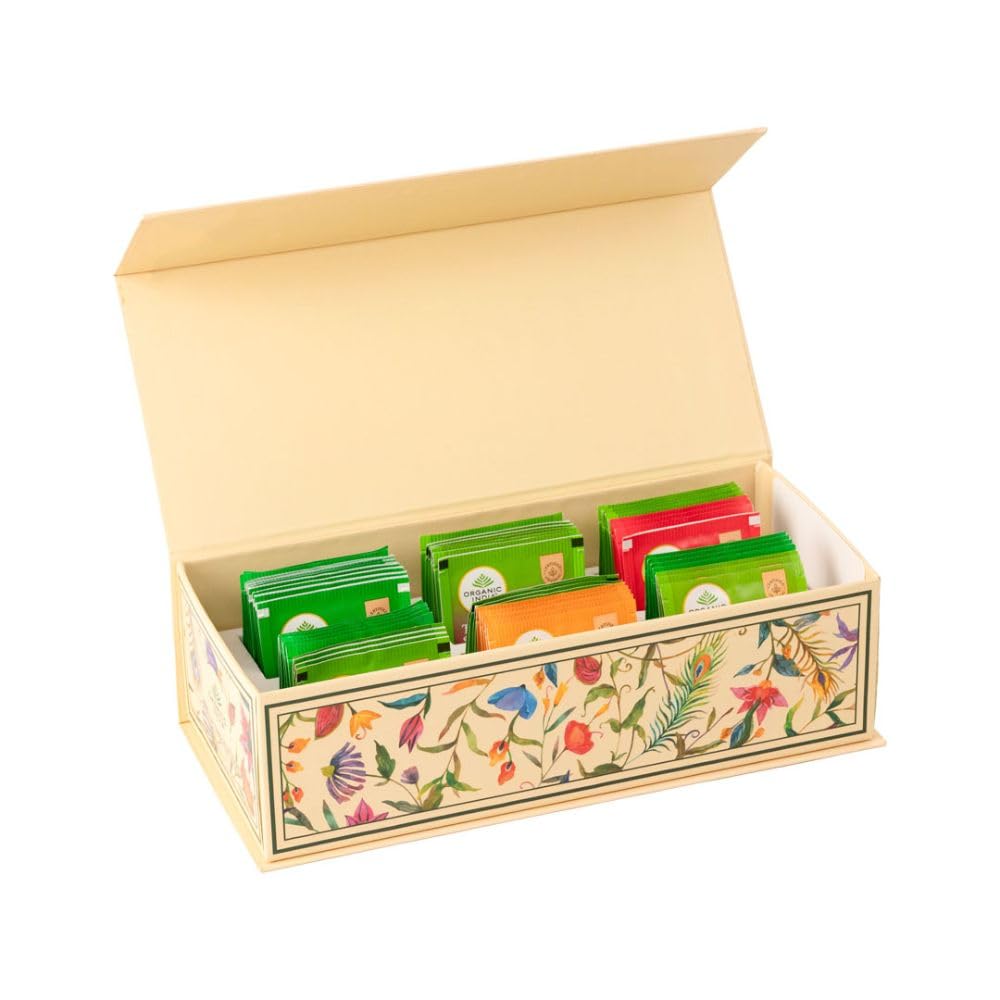 A TATA Product - Organic India Premium Speciality Tulsi Tea Gift Box (60 Assorted Teabags, 12 Flavors) – view 2