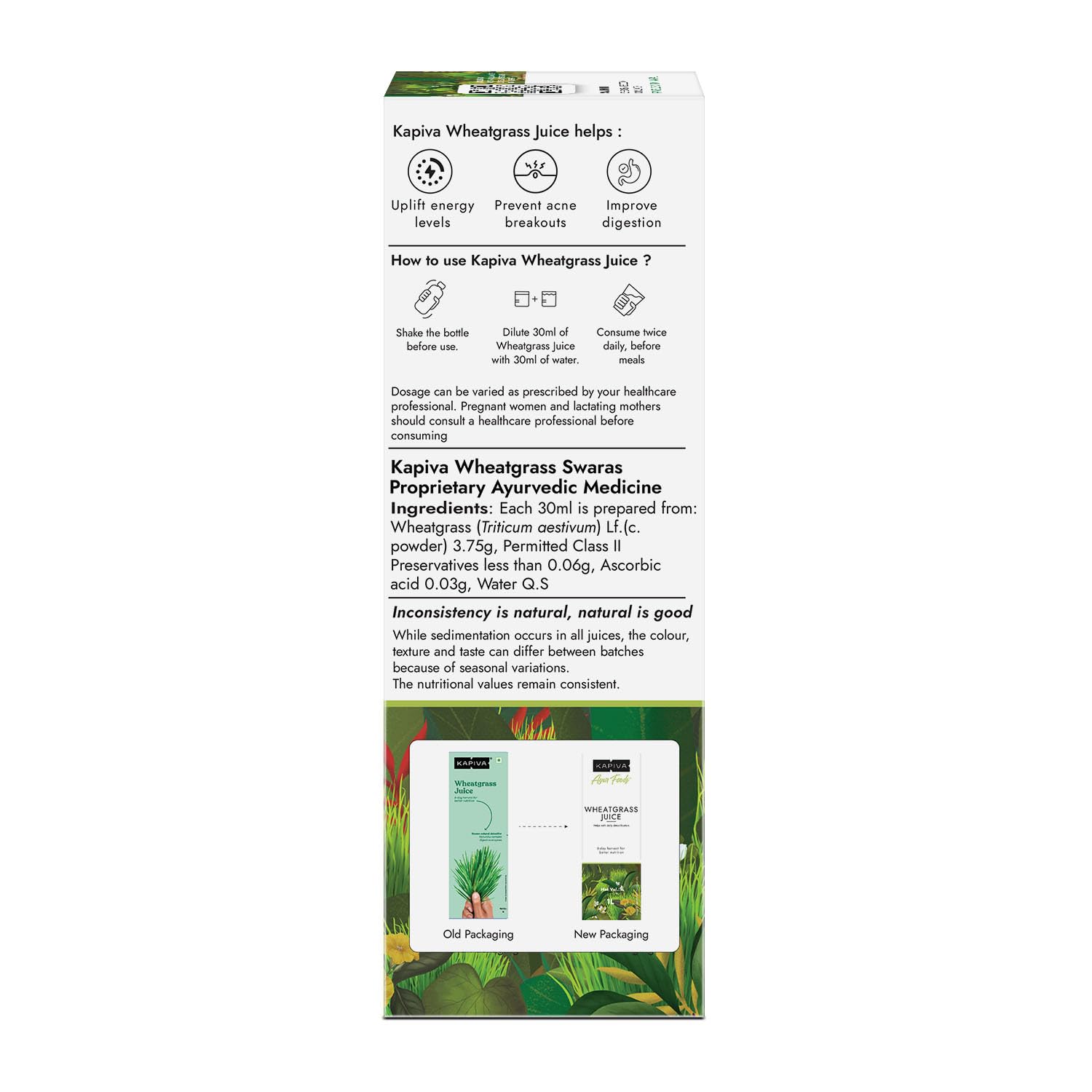 Kapiva Aloe Vera Juice + Wheatgrass Juice – view 7