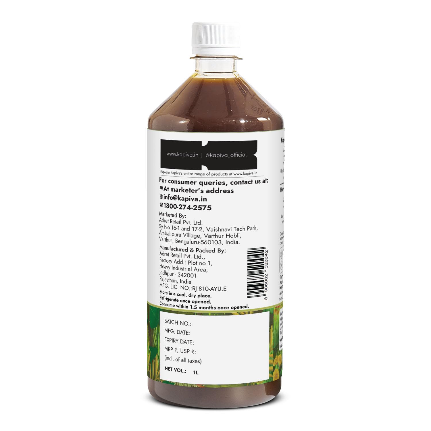 Kapiva Aloe Vera Juice + Wheatgrass Juice – view 8