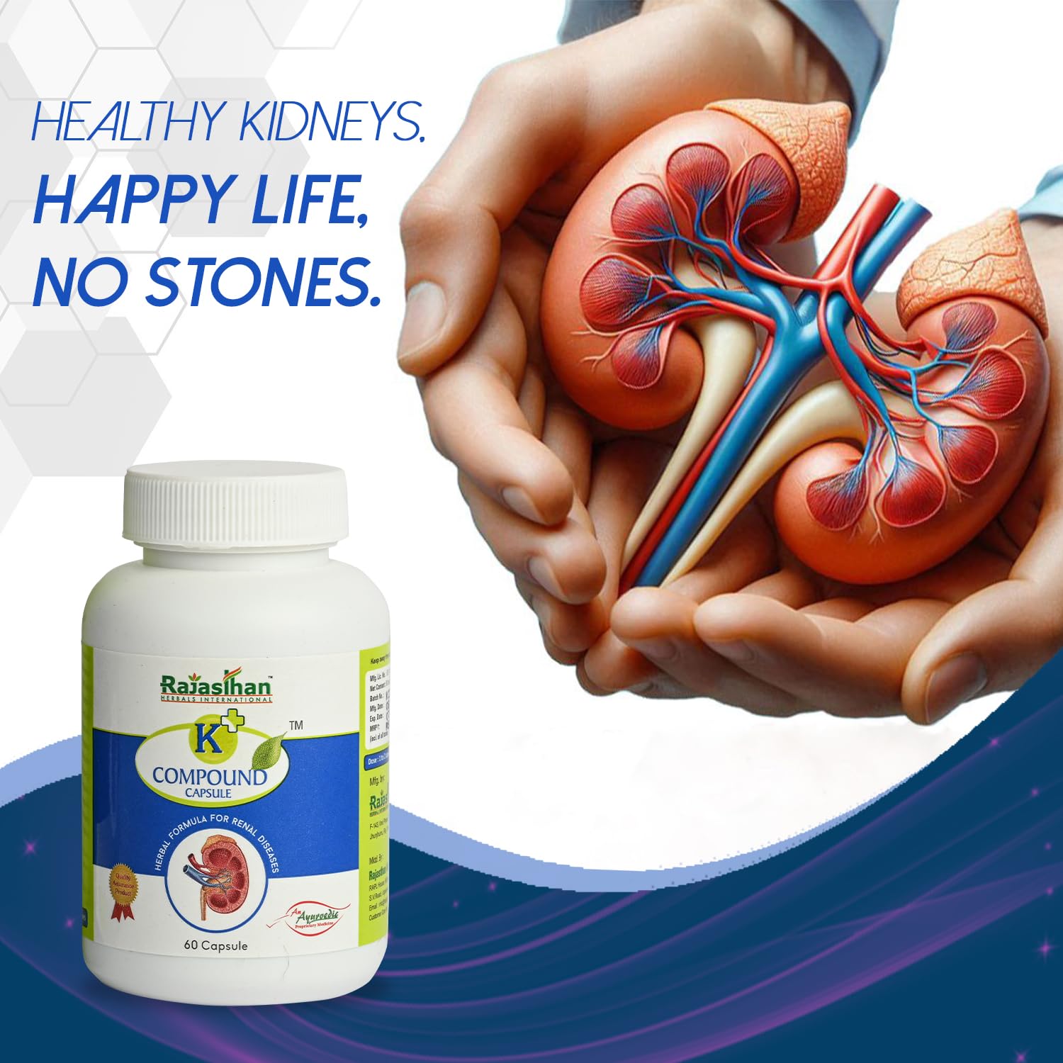 K+ Compound Capsule by Rajasthan Aushdhalaya for – view 2