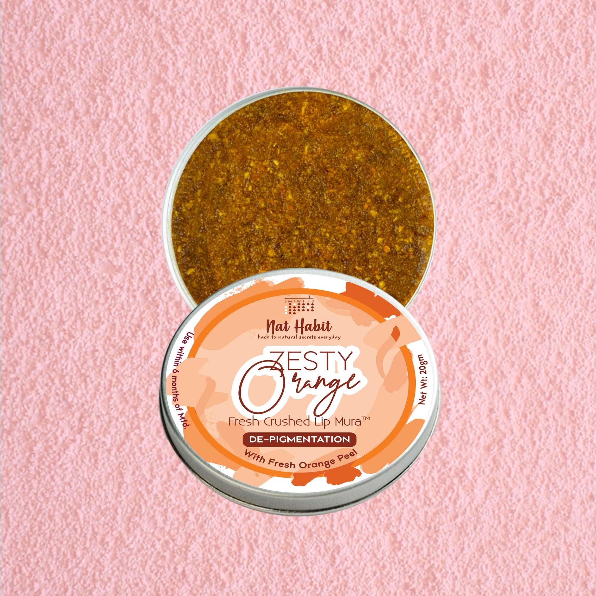 Nat Habit Lip Scrub, Zesty Orange – view 2