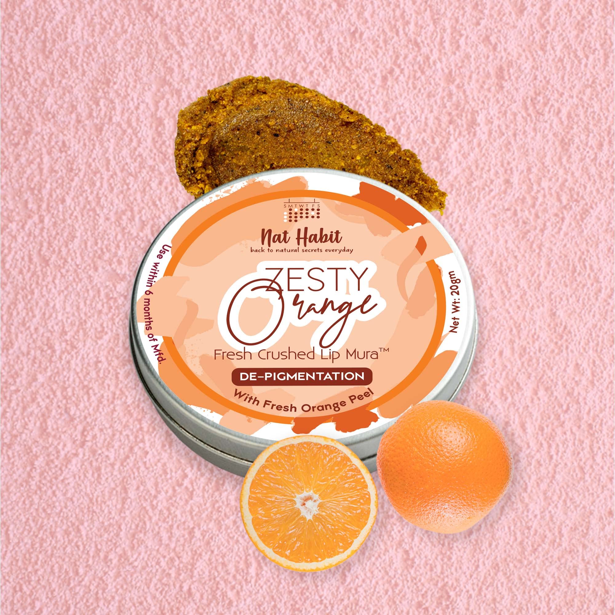 Nat Habit Lip Scrub, Zesty Orange – view 5