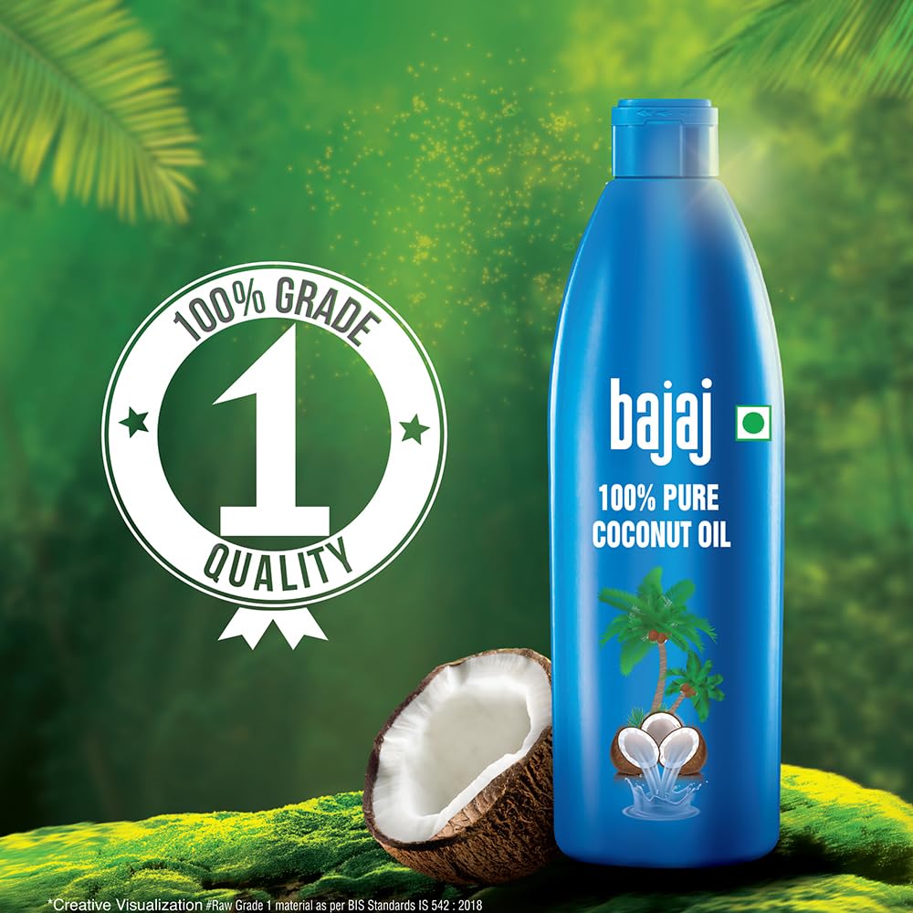 Bajaj 100% Pure Coconut Oil 600ml – view 2
