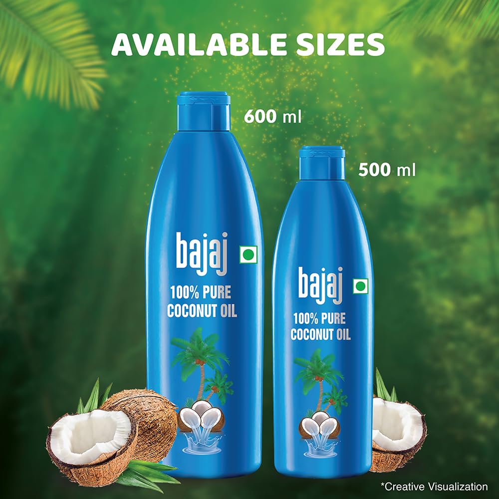 Bajaj 100% Pure Coconut Oil 600ml – view 5