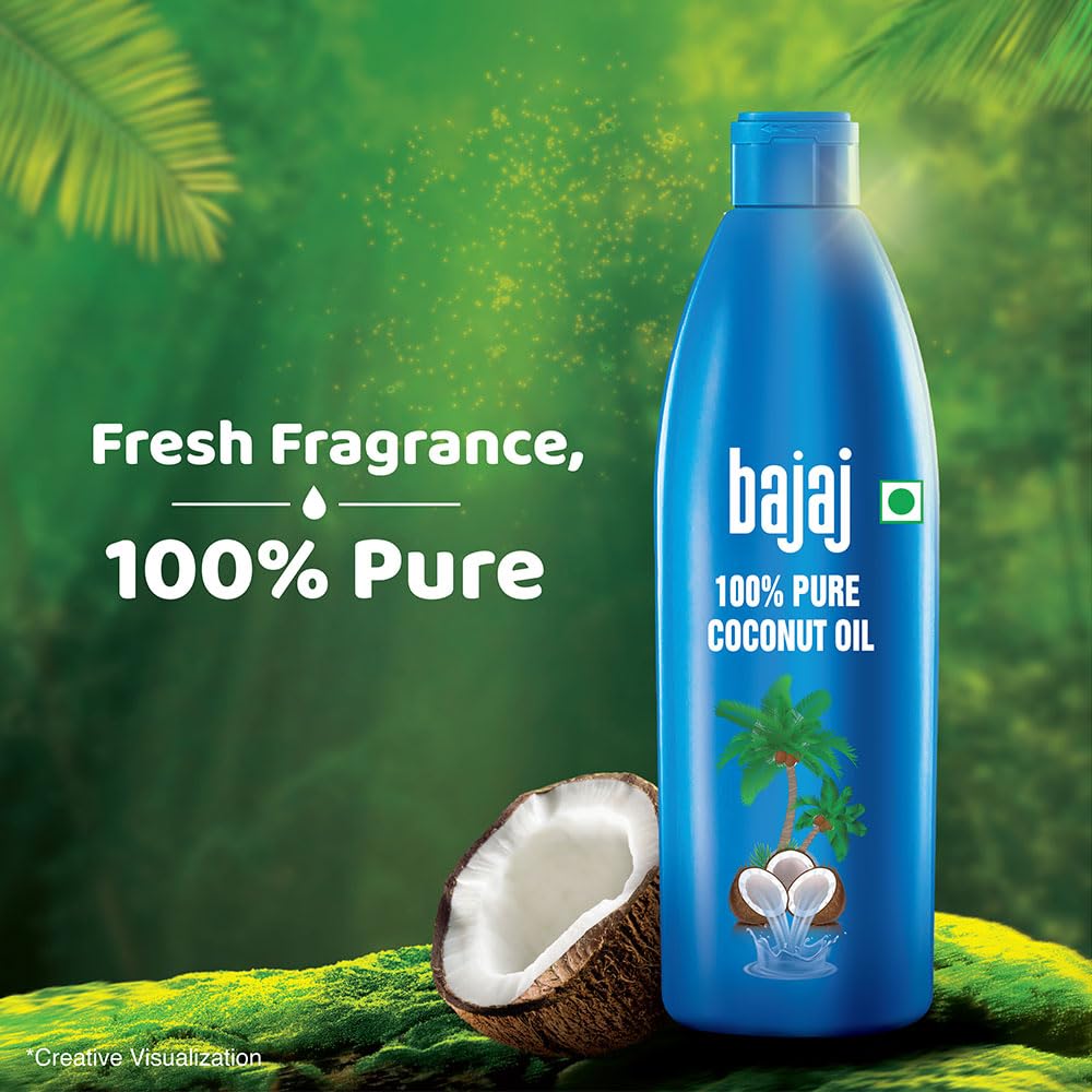 Bajaj 100% Pure Coconut Oil 600ml – view 6