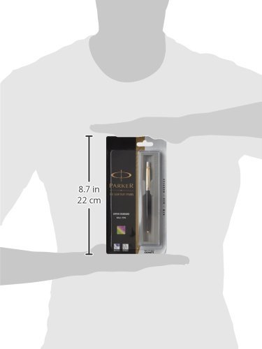 Parker Jotter 9000023185 Standard Ball Pen Gold Trim (Black), Pack of 5 – view 3