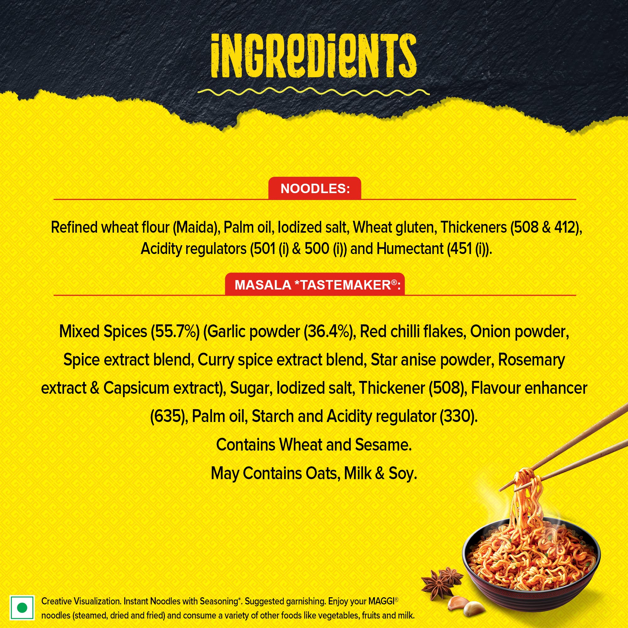 MAGGI 2-Minute Spicy Garlic Noodles, Easy to Cook Instant Noodles, Tasty Twist of Spicy & Garlic, 248g – view 4