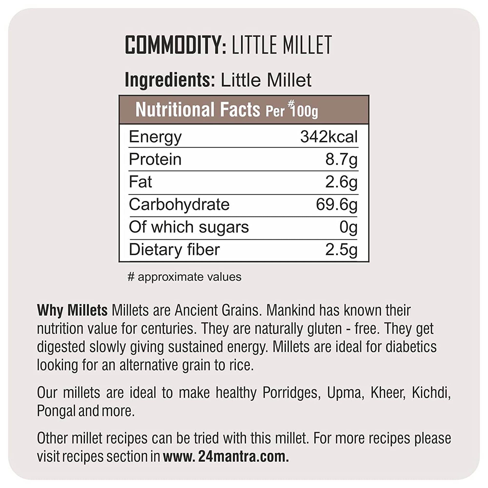 24 Mantra Little Millet - 500gms – view 3