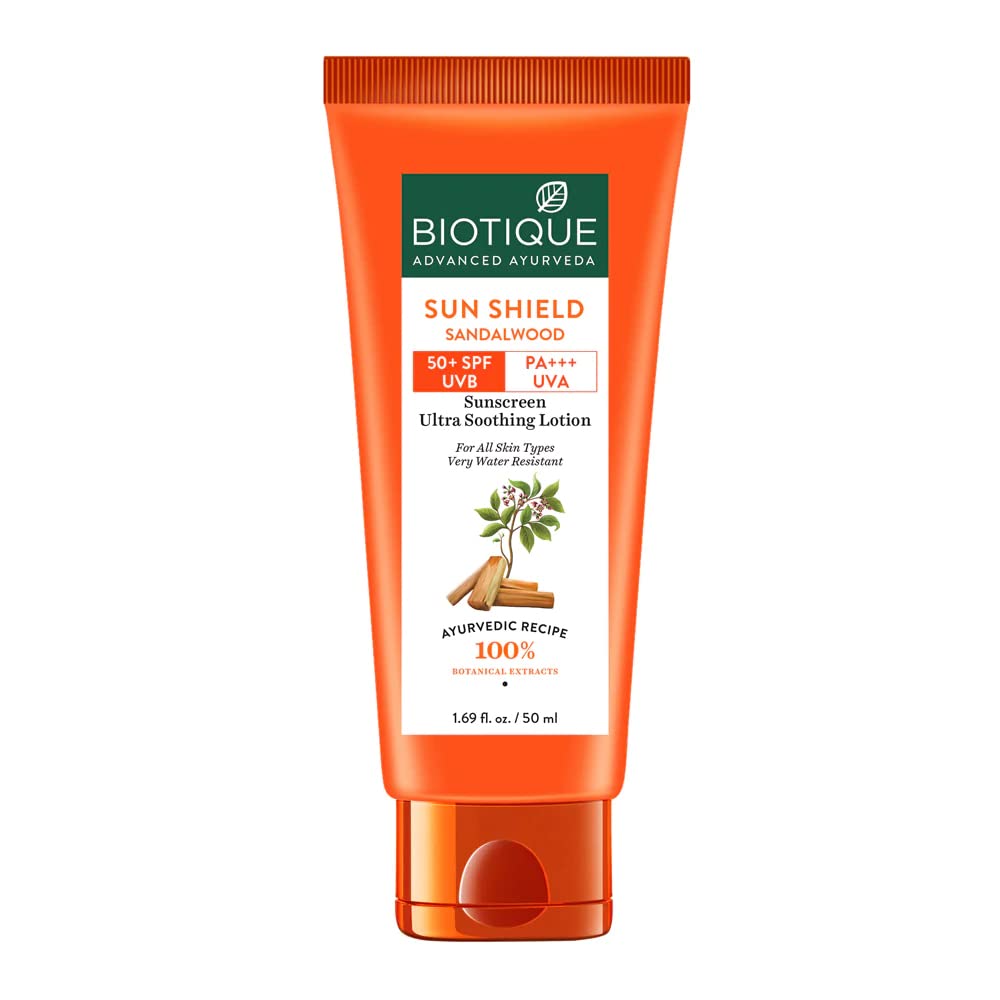 Biotique sandalwood sunscreen lotion for face and neck, 50ml