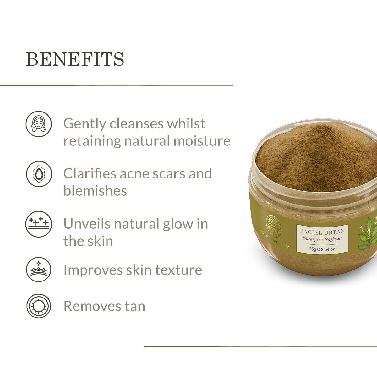 Forest Essentials Narangi & Nagkesar Facial Ubtan – view 2