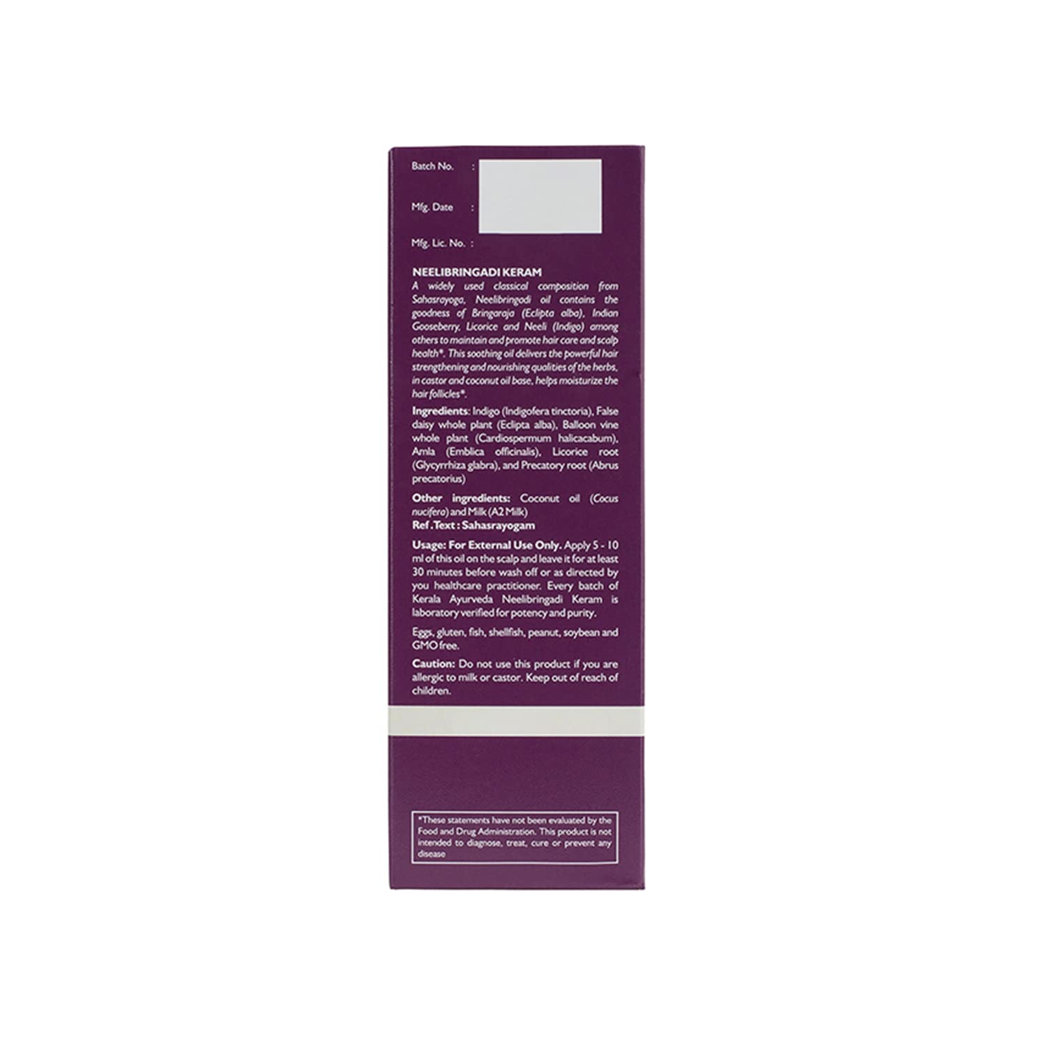 Kerala Ayurveda Neelibringadi Keram 200 ml – view 2