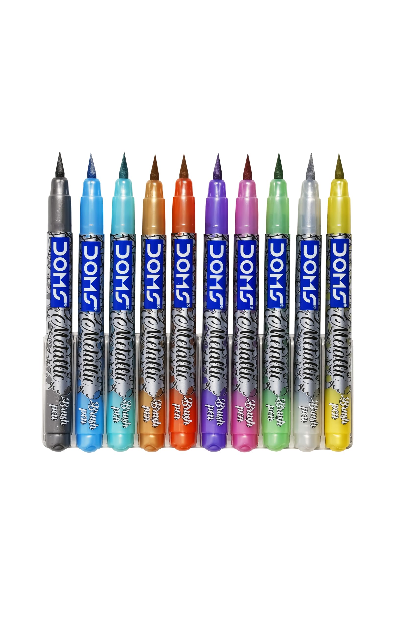 DOMS Metallist Series Metallic Brush Pen (10 Assorted Shades) – view 2