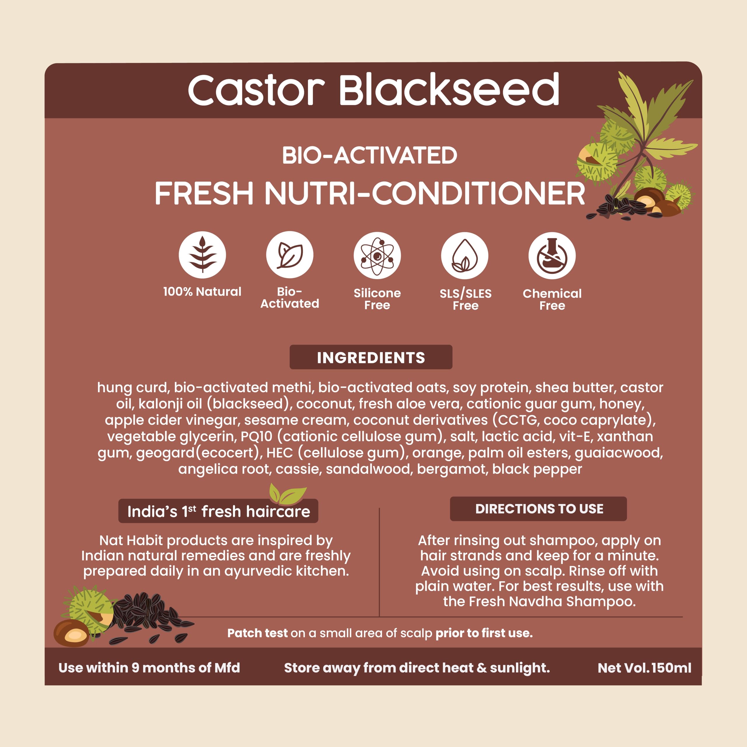 Nat Habit Castor Black Seed Shampoo & Conditioner for Men – view 7