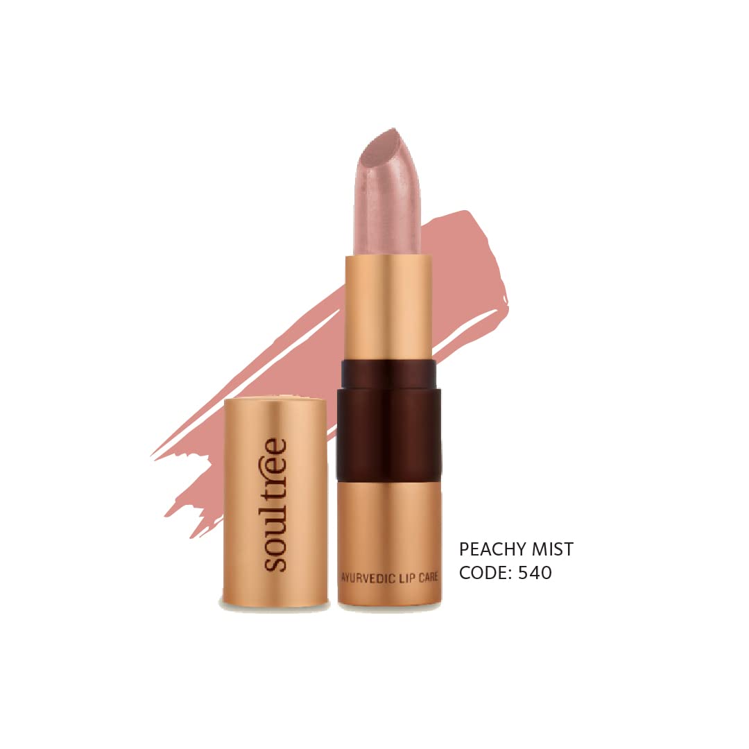 SoulTree Ayurvedic Lipstick - Peachy Mist 540, 4gm – view 2