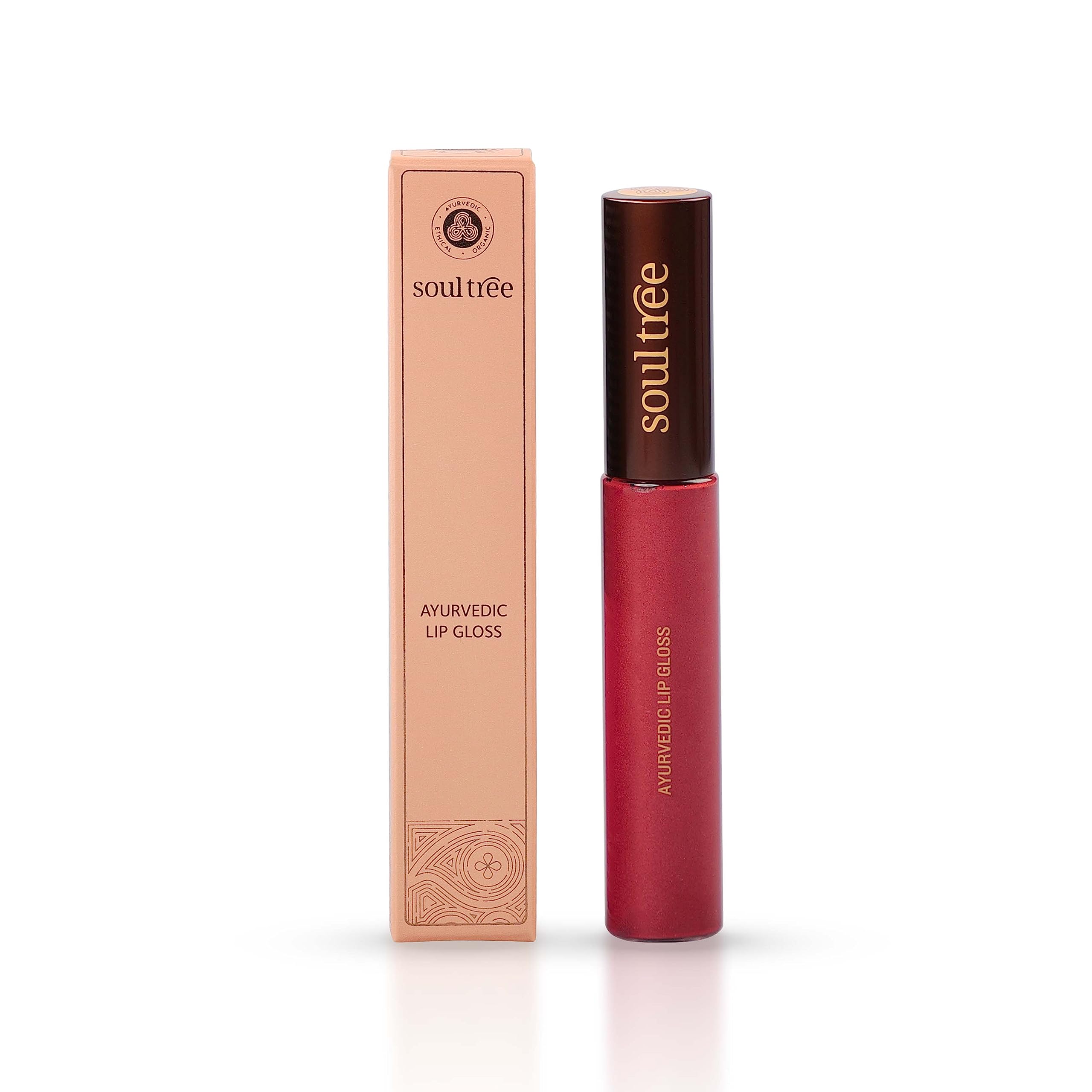 SoulTree Ayurvedic Lip Gloss - Rose Dew Colour(206), 5 g – view 3
